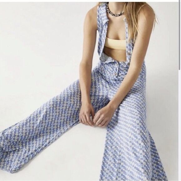 NWT Free People Shayla Halter Style Jumpsuit Size XS - Picture 4 of 7